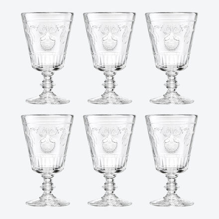 6 Stück Versailles Weinglas, 400 ml, ø 9,5 cm, 16,5 cm hoch