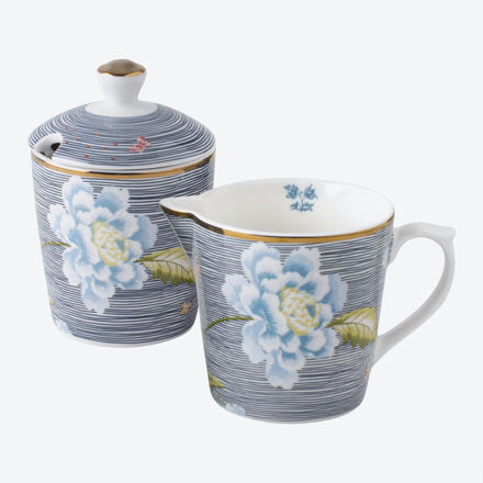 2er-Set Milchkännchen und Zuckerdose, 250 ml, Farbe: Blau