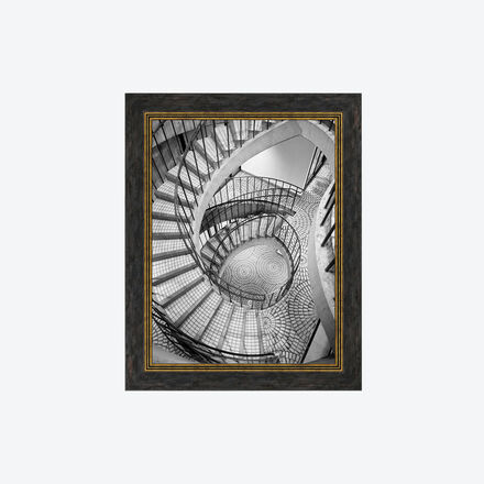 Bilderrahmen Carrara, dunkelbraun/gold, 40 x 50 cm