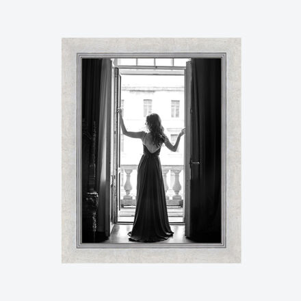 Bilderrahmen Carrara, grau/silber, 40 x 50 cm