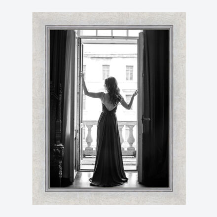 Bilderrahmen Carrara, grau/silber, 50 x 70 cm