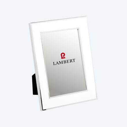 Bilderrahmen versilbert, elfenbein, 17,7 x 22,7 cm