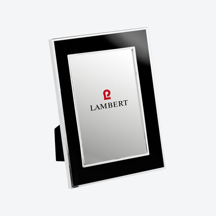 Bilderrahmen versilbert, schwarz, 15 x 20,2 cm