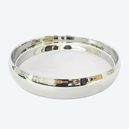 Tablett rund - Edelstahl, silberfarben, Ø 40/6 hoch