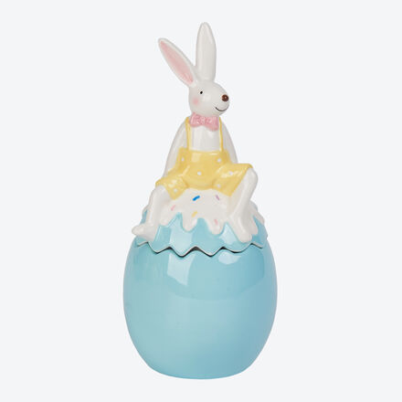 Osterei-Dose, handbemalt, Ø 11 x 26 cm hoch