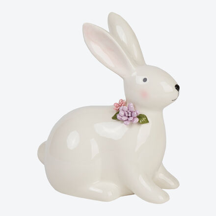 Hagen Grote Handbemalte Osterhasen-Figur Sitzend