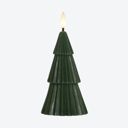 Kerze Tannenbaum, Grün, ø 7 x 15 cm