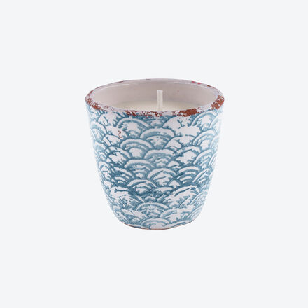 Outdoor-Kerze Citronella &, Thymian Blau S, Ø 11 x 10 cm h