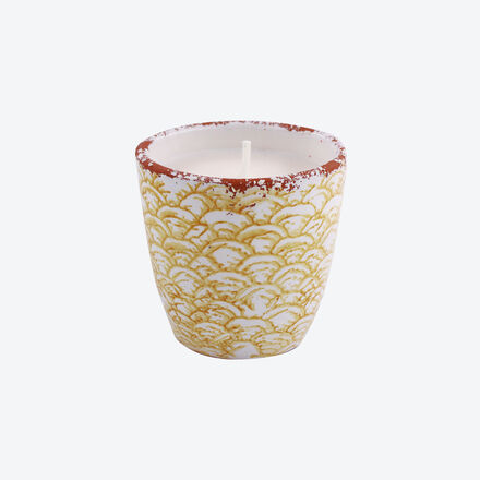 Outdoor-Kerze Citronella &, Thymian Gelb S, Ø 11 x 10 cm h