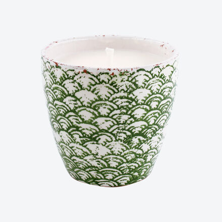 Outdoor-Kerze Citronella &, Thymian Grün M, Ø 15,5 x 15 cm h