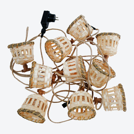 In- & Outdoor-Lichterkette, Bambus,