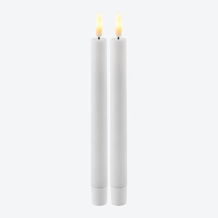 Produktbild fr '2er-Set Echtwachs LED-Stabkerzen, 25 cm hoch'