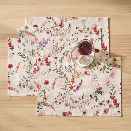 Produktbild fr '2er-Set Matelass-Tischsets mit Digitaldruck - 2 Stck, 35 x 50 cm'
