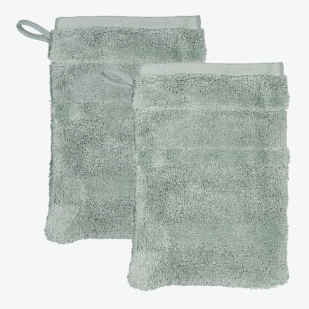 Produktbild f�r '2er-Set Waschhandschuh 16x22cm Exquisit Sand'