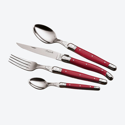 Laguiole Besteck rot ,4-teilig