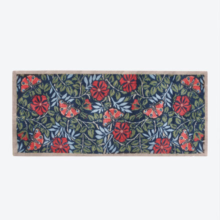 Läufer mit Schmetterlings-Motiv 65 x 150 cm - 95 % Schmutzaufnahme, saugstark, nachhaltig aus recycelten Materialen, rutschfest, maschinenwaschbar