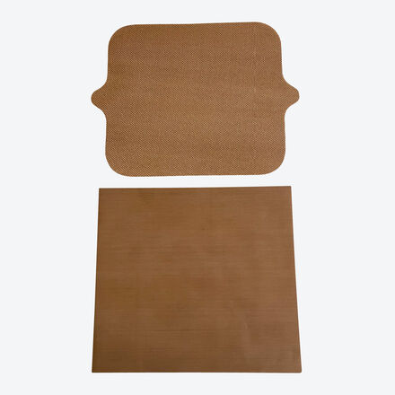 Airfryer-Dauerbackmatte - 2er Set, Teflon®, perforiert, 31 x 40 cm & 33 x 40 cm, wiederverwendbar, bis 260°C, verhindert Anbacken und Einbrennen