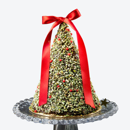 Produktbild fr '3D-Schokoladen-Tannenbaum (70 %) mit Pistazien-Hlle - 350 g'