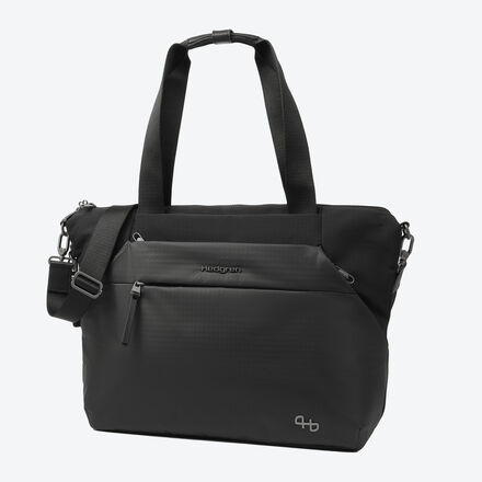 Hedgren Shopper-Tasche Kicho 22 l - Laptopfach, wasserabweisend, RFID-Schutz, robust, 46x15x32 cm, funktional, nachhaltig, Polyester, Schwarz