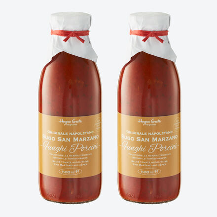 Hagen Grote Sugo Ai Pomodoro San Marzano Con Funghi Porcini 2X500ml