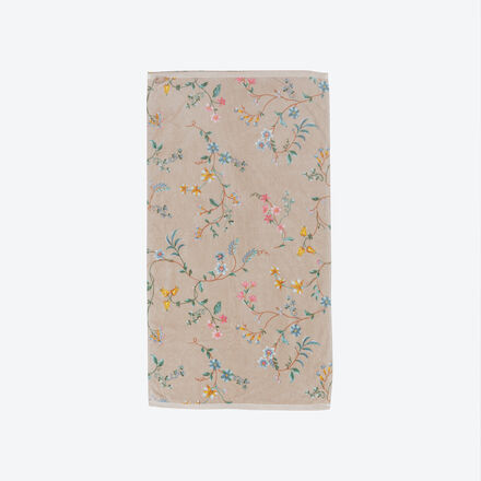 Handtuch Little Flower, Khaki, 55 x 100 cm