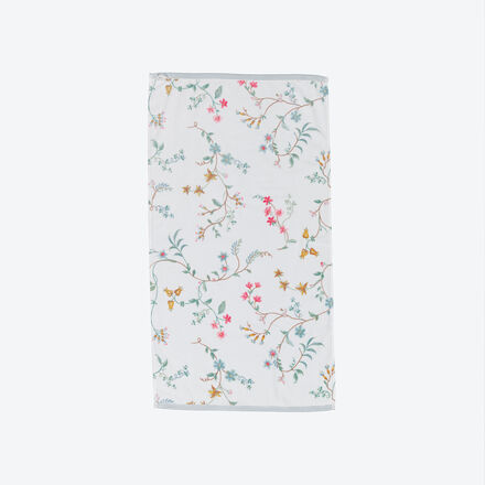 Handtuch Little Flower, Weiß, 55 x 100 cm
