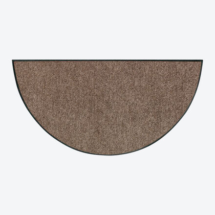 Fußmatte, 50 x 75 cm, halbrund, nougat