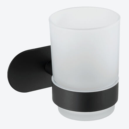 Turbo-Loc Zahnputzbecher, Mattschwarz