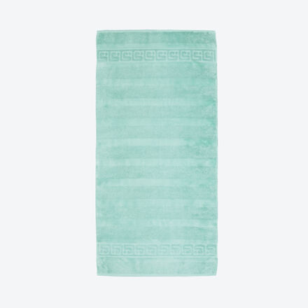 Frottee Handtuch 50 x 100 cm Mäander Hellgrün, 100 % Baumwolle, 554 g/m², OEKO-TEX® STANDARD 100, Maschinenwäsche 60 °C, trocknergeeignet