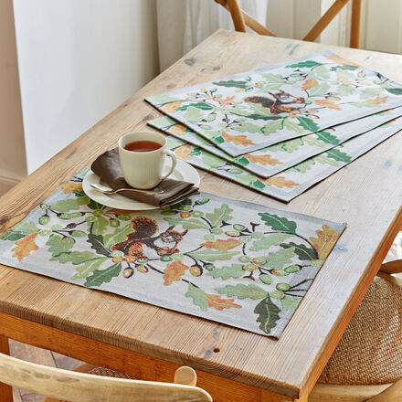 Herbstwald Tischset 4 Stück