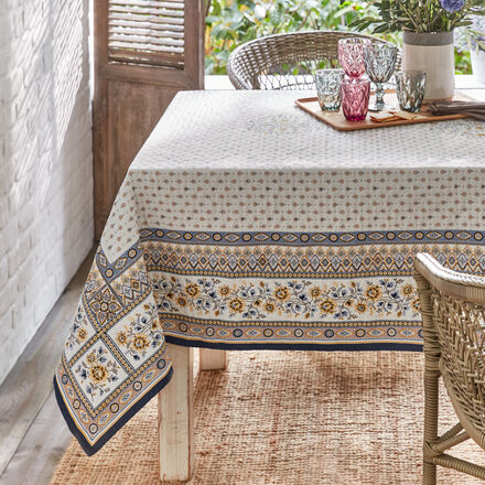 Florale Tischdecke, 140 x 250 cm