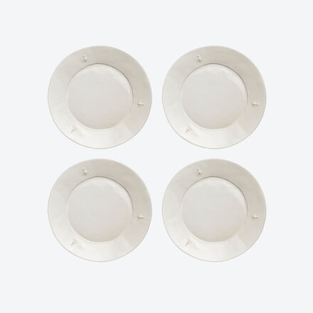 Dessertteller Biene, 21 cm, Weiß, 4 Stück