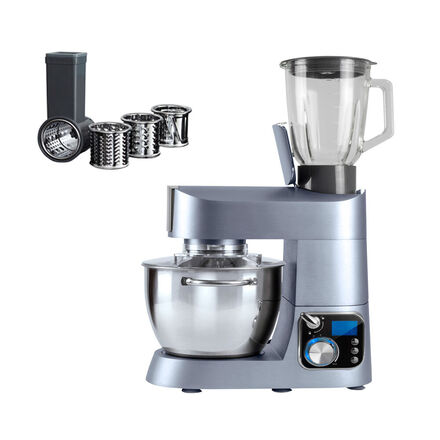 Produktbild fr 'Aktion: Leistungsstarke Caso Ganzmetall-Kchenmaschine mit Mix-Aufsatz und Gemse-Reibevorsatz'