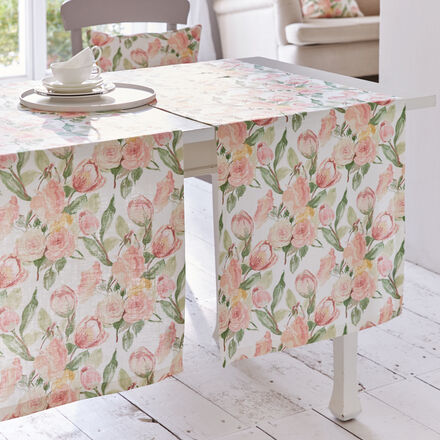 Produktbild fr 'Aparter Tischlufer mit Allover-Tulpenmotiv'