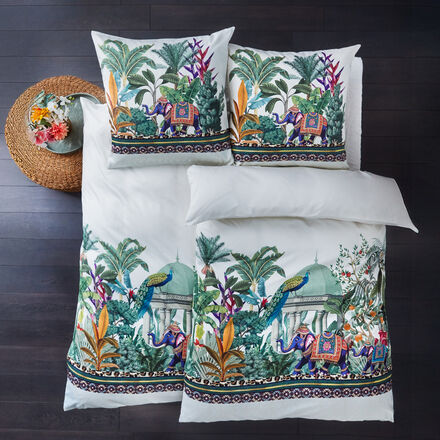 Produktbild f�r 'Apelt Satin-Bettw�sche mit Elefanten-Motiv aus GOTS-Bio-Baumwolle'