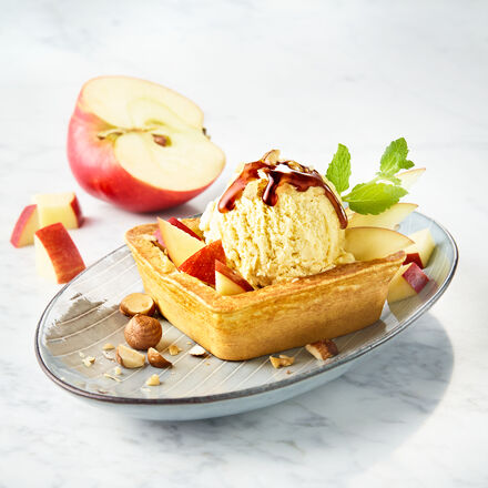 Produktbild fr 'Apfel-Waffelkrbchen'