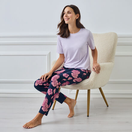 Produktbild fr 'Ausdrucksstarke Pyjamahose in bequemer Passform'