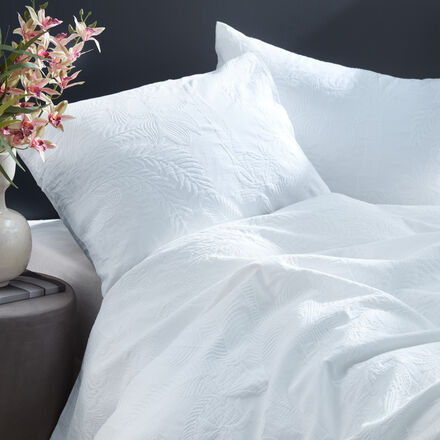 Produktbild f�r 'Baumwoll-Bettw�sche - Matelass� mit eingewebtem Palmen-Motiv, 2 Gr��en'