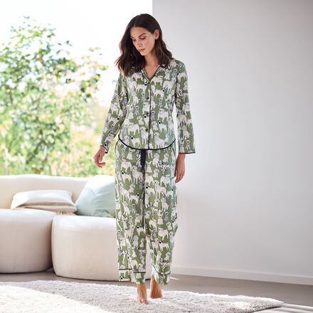 Produktbild fr 'Baumwoll-Modal-Pyjama fr Hundefreunde'