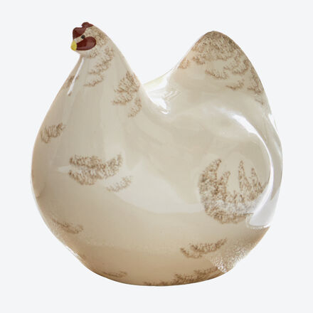 Produktbild fr 'Berhmtes Design: Handgefertigte Keramik-Hennen aus sdfranzsischer Manufaktur, Keramik Huhn, Gartendeko'