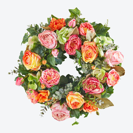 Produktbild fr 'Dauerhafter Blumenkranz mit prachtvollen Rosen'