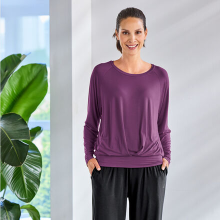 Produktbild fr 'Dehnbares Yoga-Shirt Langarm'