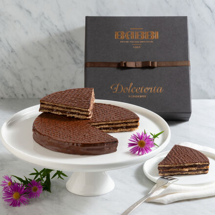 Produktbild fr 'Dolcetorta: Knuspriger italienischer Waffelkuchen mit Zartbitter-Schokolade'