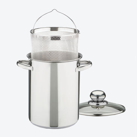 Produktbild f�r 'Edelstahl-Spargeltopf mit Siebeinsatz f�r schonendes Garen'