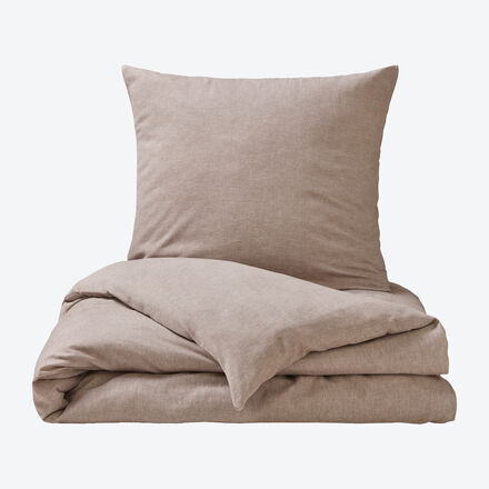 Produktbild fr 'Elegante Flanell-Bettwsche mit gewebtem Fischgrt-Muster, Bettbezug, Bettlaken, Kissenbezug, Bettzeug,'