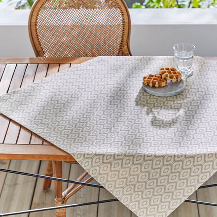 Produktbild f�r 'Elegante Jacquard-Tischdecke im grafischen Stil'