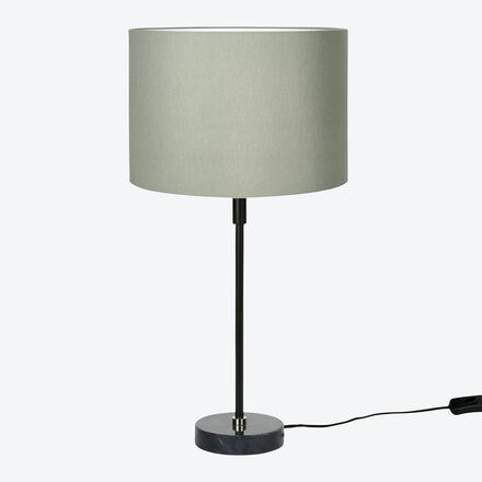 Produktbild fr 'Elegante Lambert Tischleuchte Williamsburg mit schwarzem Marmorfu -  30 x 57 cm hoch  '