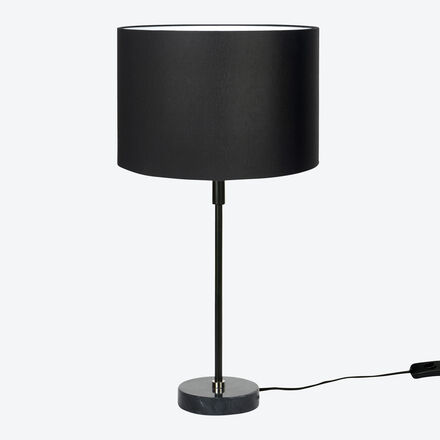 Produktbild fr 'Elegante Lambert Tischleuchte Williamsburg mit schwarzem Marmorfu -  30 x 57 cm hoch  '