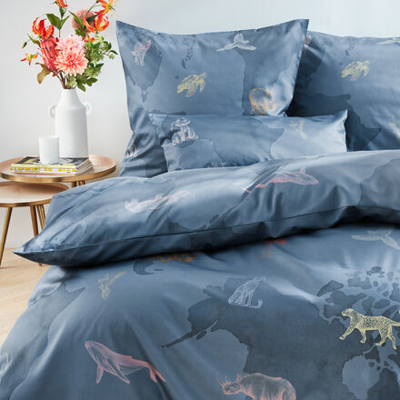 Produktbild f�r 'Elegante Satin-Bettw�sche mit ausgefallenem Tier-Dekor, 2 Farben, 2 Gr��en'