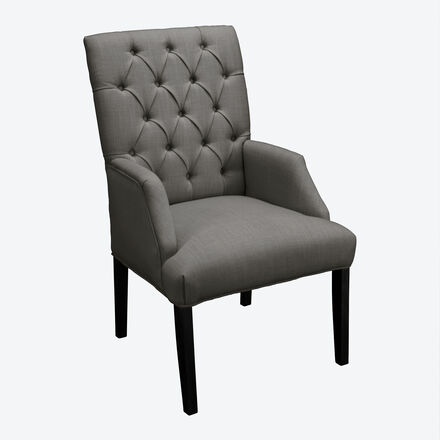 Produktbild für 'Eleganter Chesterfield Armlehnstuhl Home in Stoffvariante Samt'